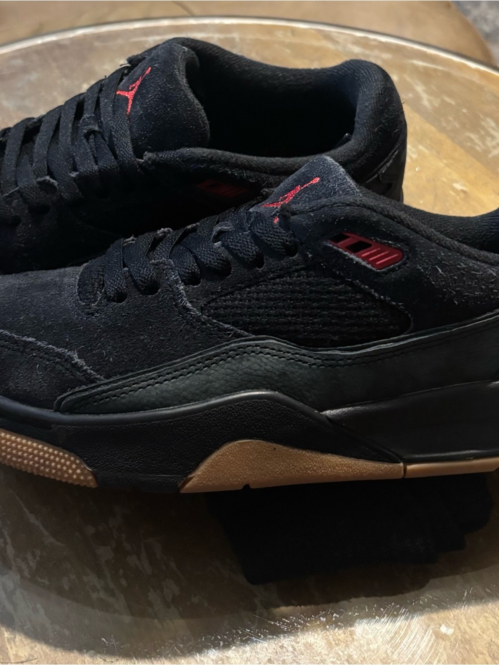 🔥 Jordan Flight Court – Black/Gum/Varsity Red